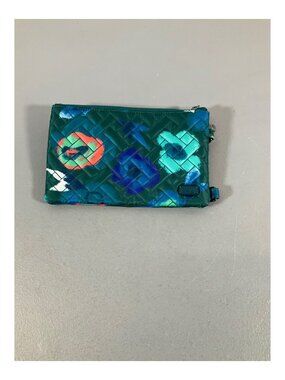 Lug Peekaboo Quilted Phone Pouch - MysticBlmForest with Transparent Window and W